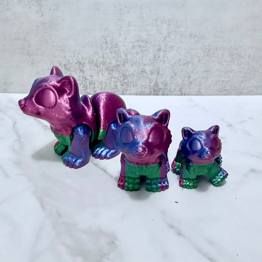 3D Printed Articulated Raccoon (RTS)