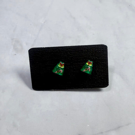 Tiny Resin Tree Stud Earring