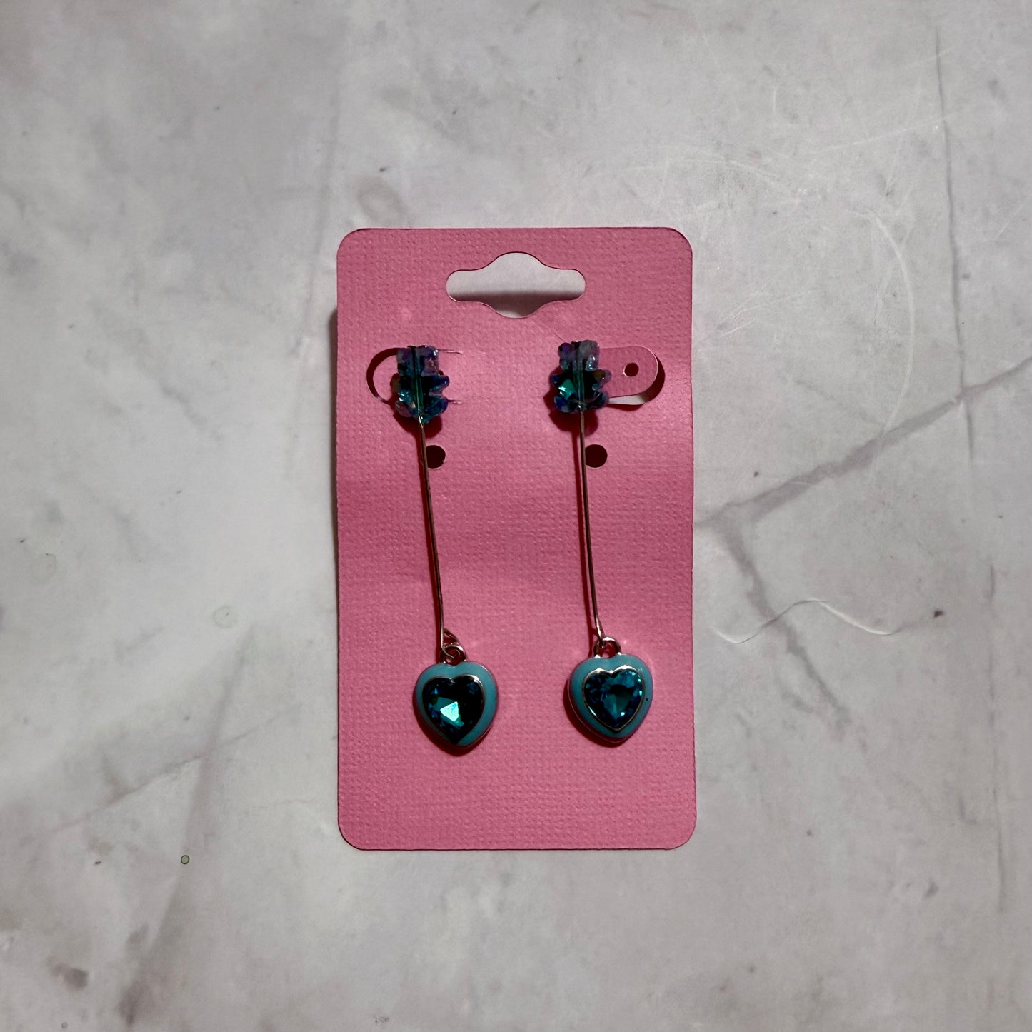 Blue Heart Bear Dangle