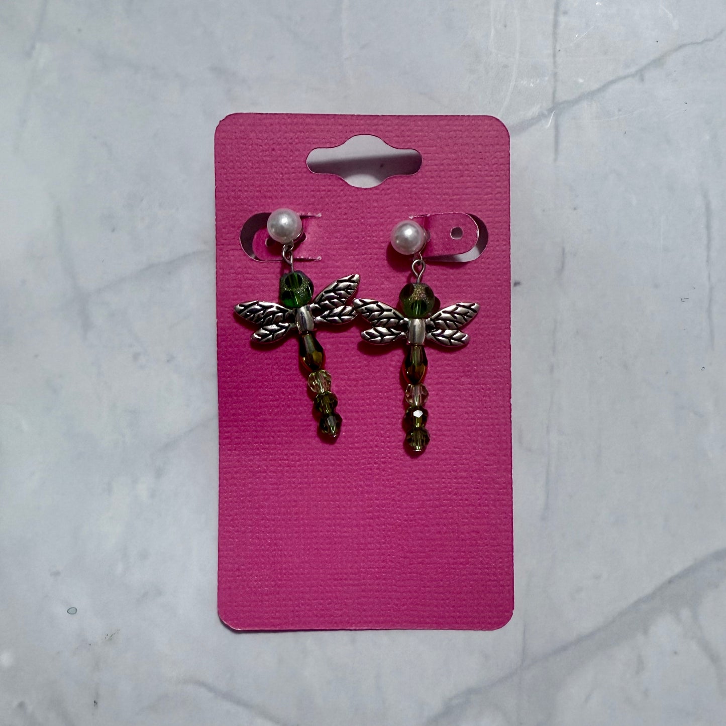Green Dragonfly Dangle