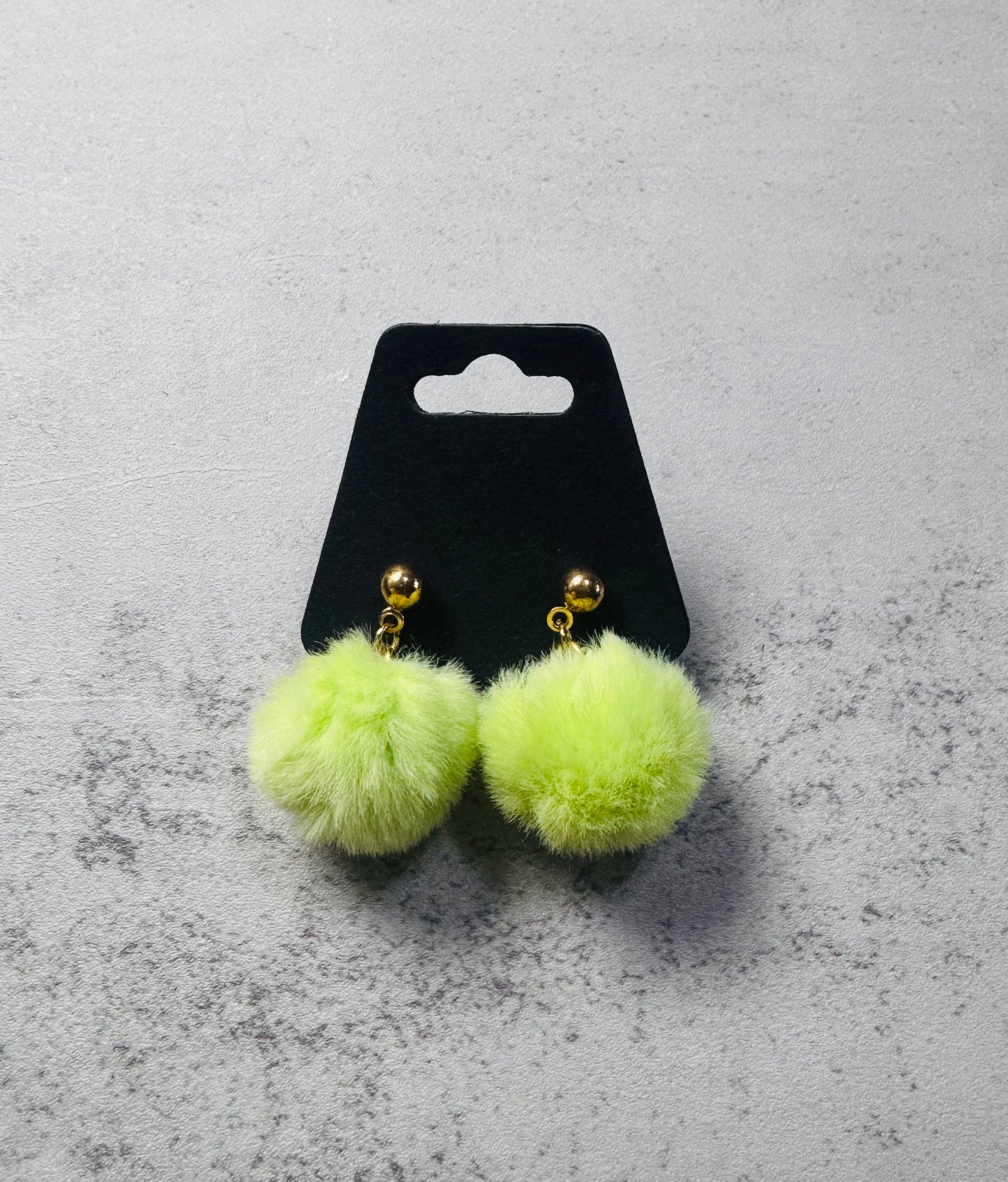 Green Pompom Dangle