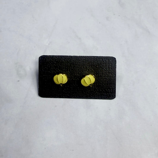 Yellow Pumpkin Stud Earring