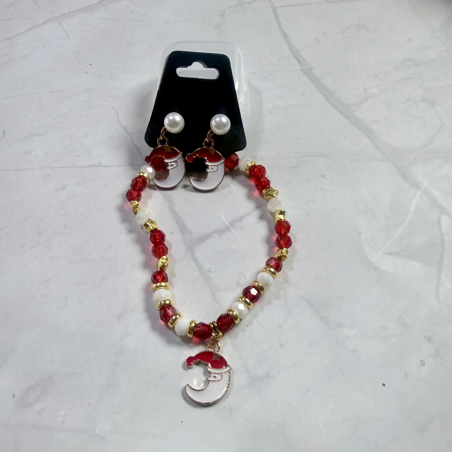 Santa Moon Bracelet and Earring Set