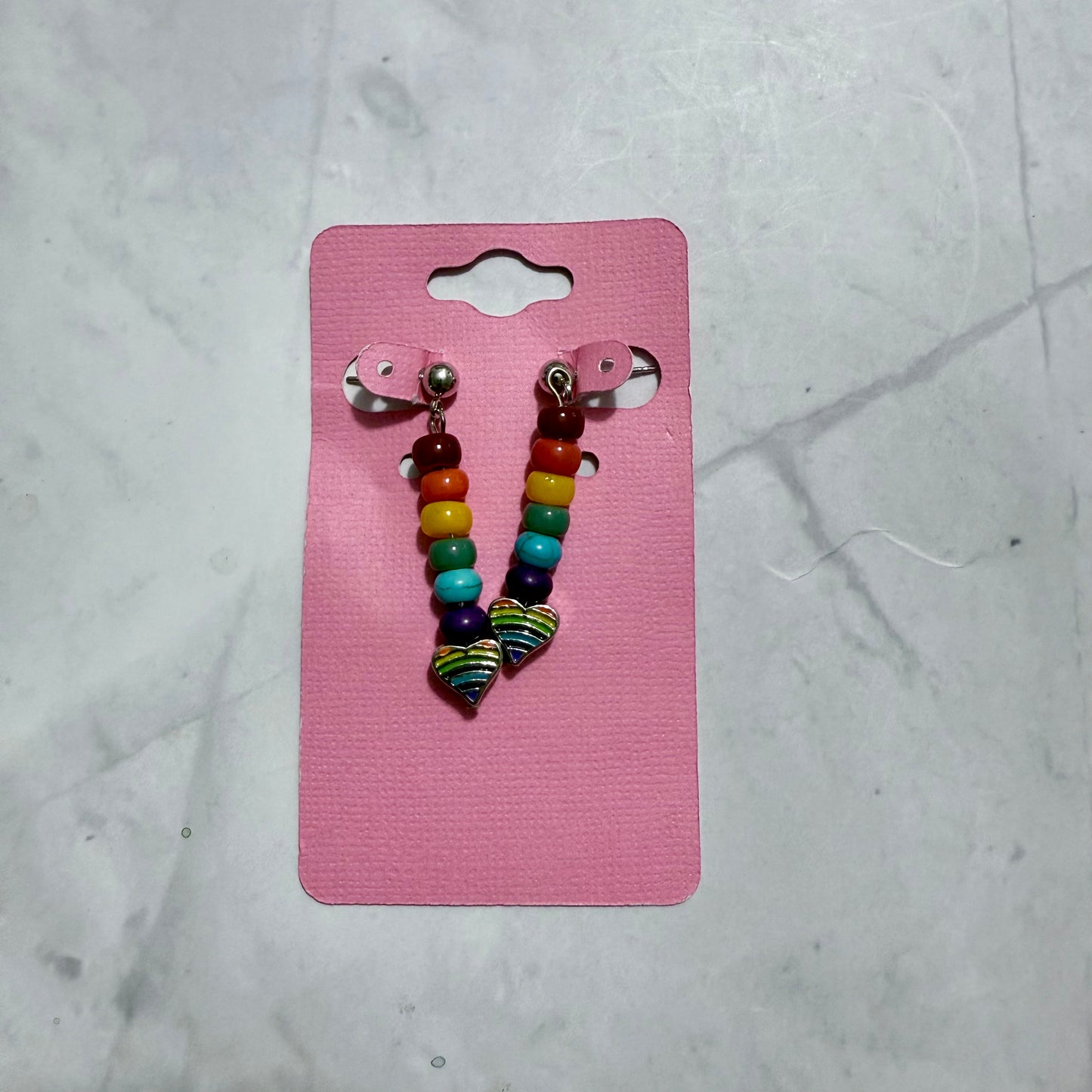 Rainbow Heart Dangle