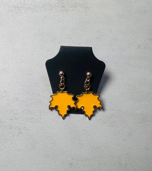 Yellow Maple Leaf Dangle