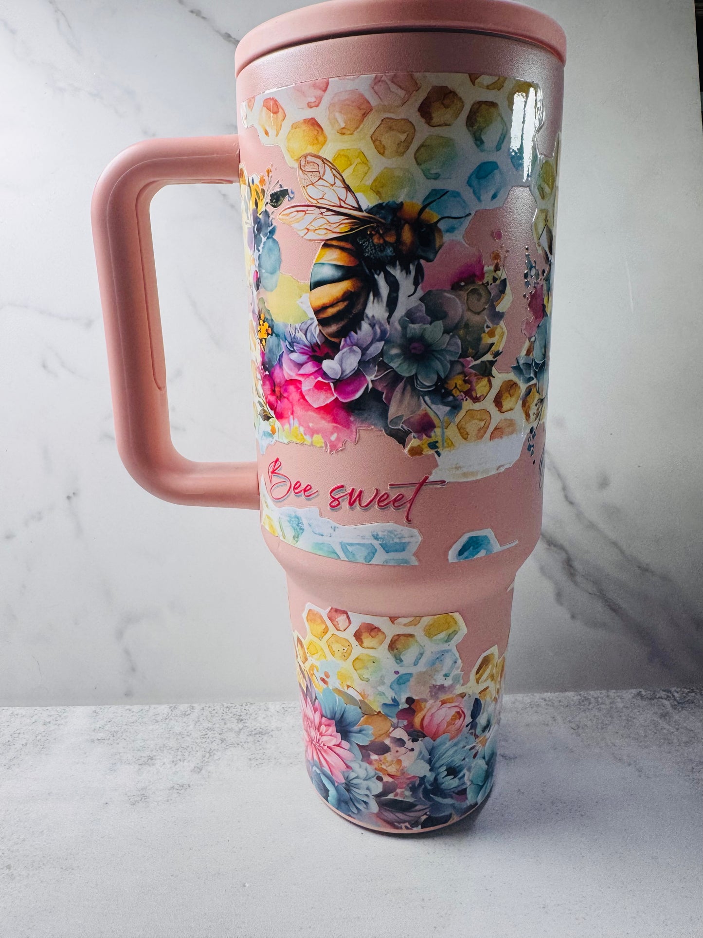 Bee Sweet 40oz Leakproof Stainless Steel Tumbler