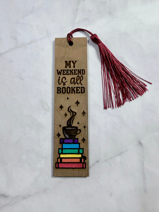 Weekend all Booked Bookmark