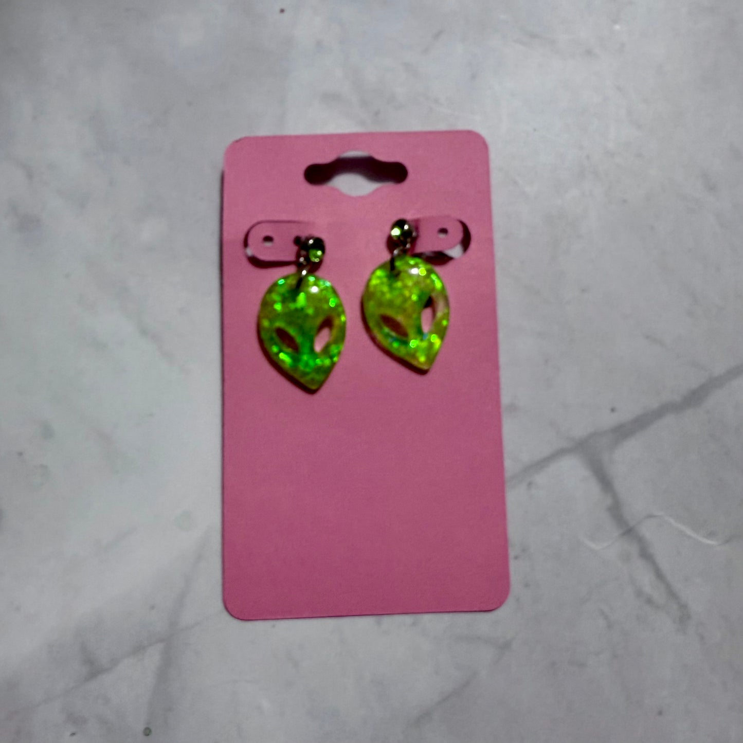 Lime Green Alien Dangle