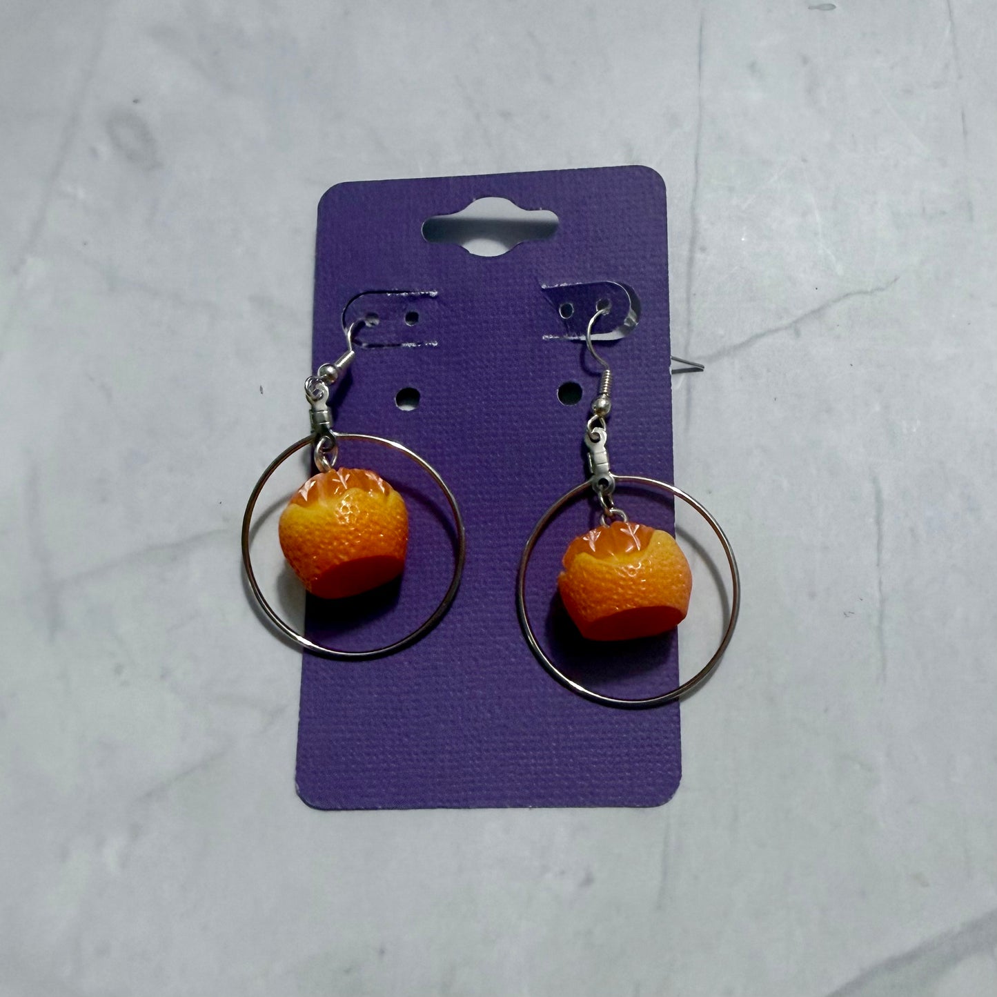 Half Peeled Orange Dangle