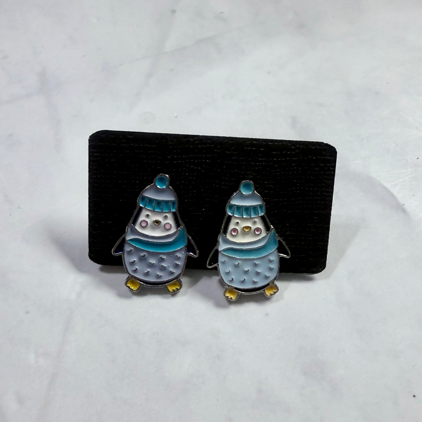 Penguin Metal Stud Earring