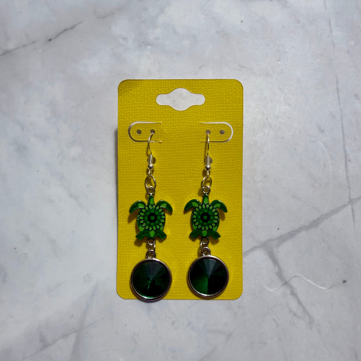 Shades of Green Turtle Dangle