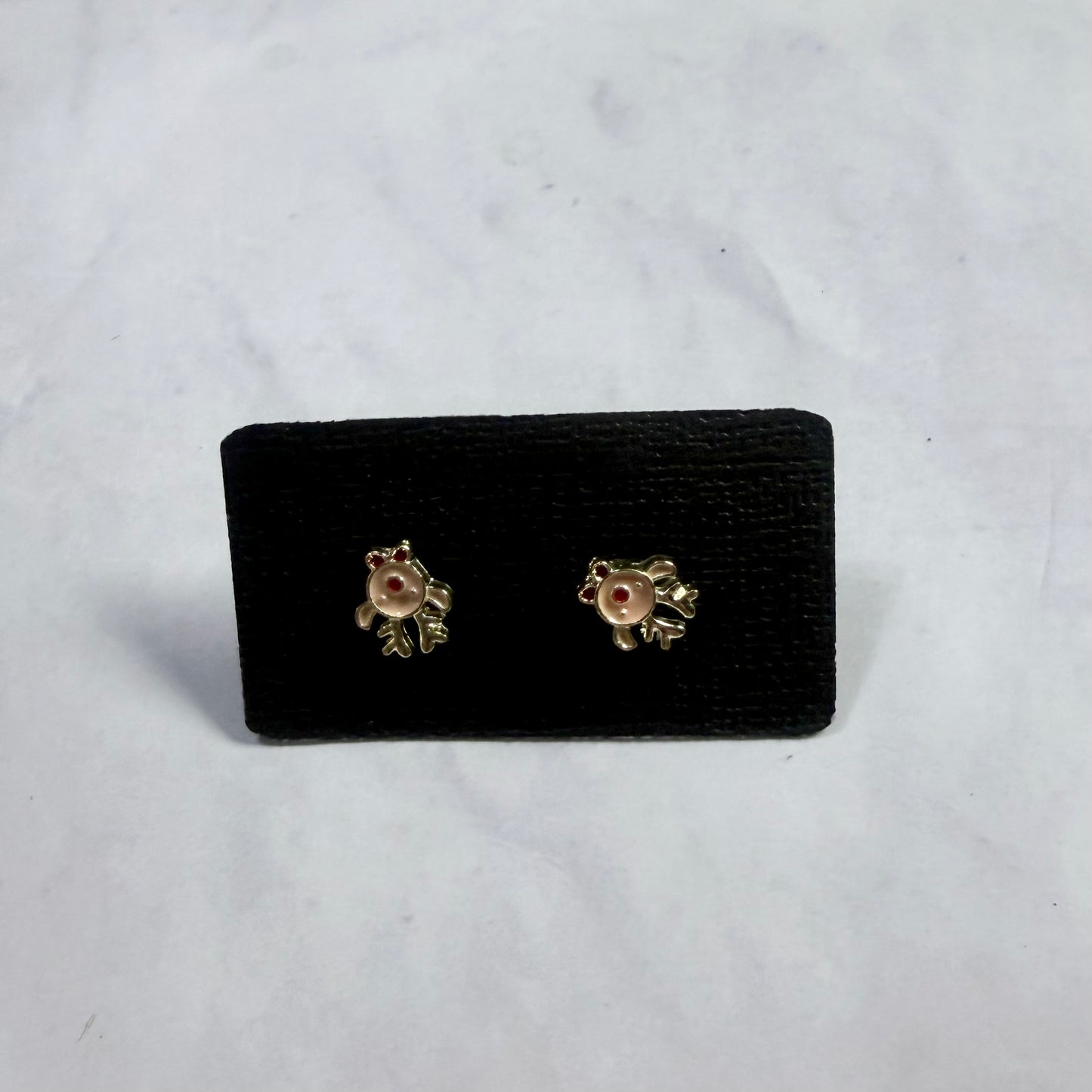 Tiny Reindeer Metal Stud Earring