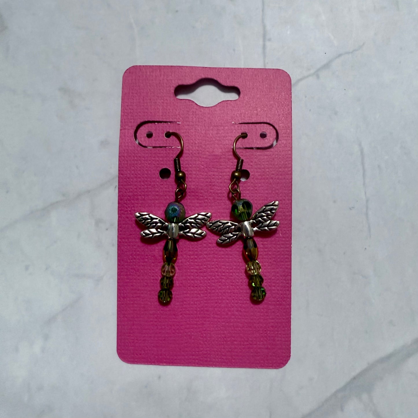 Green Dragonfly Dangle