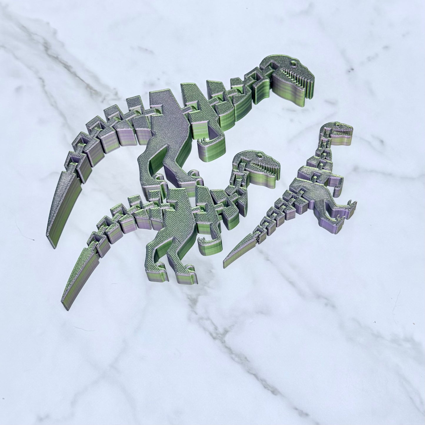 3D Printed Articulated Flat Raptor (RTS)