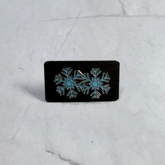 Blue Snowflake Stud Earring