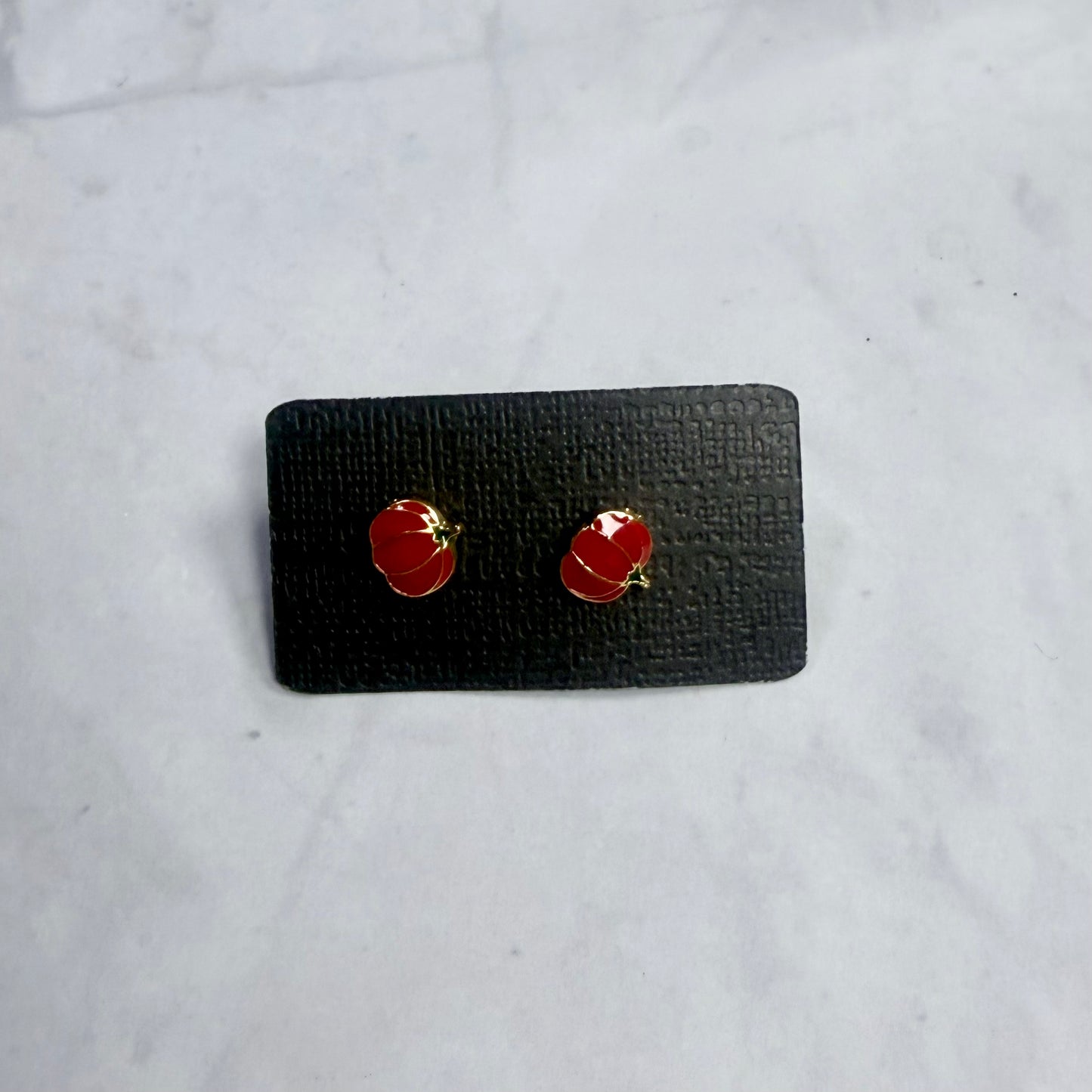 Red Pumpkin Stud Earring
