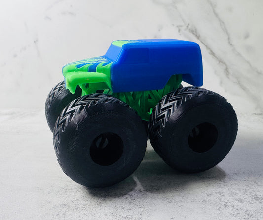 3D Printed Extra Large Monster Truck with Fully Functional Wheels (RTS)