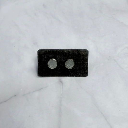 Blue Rose Stud Earring