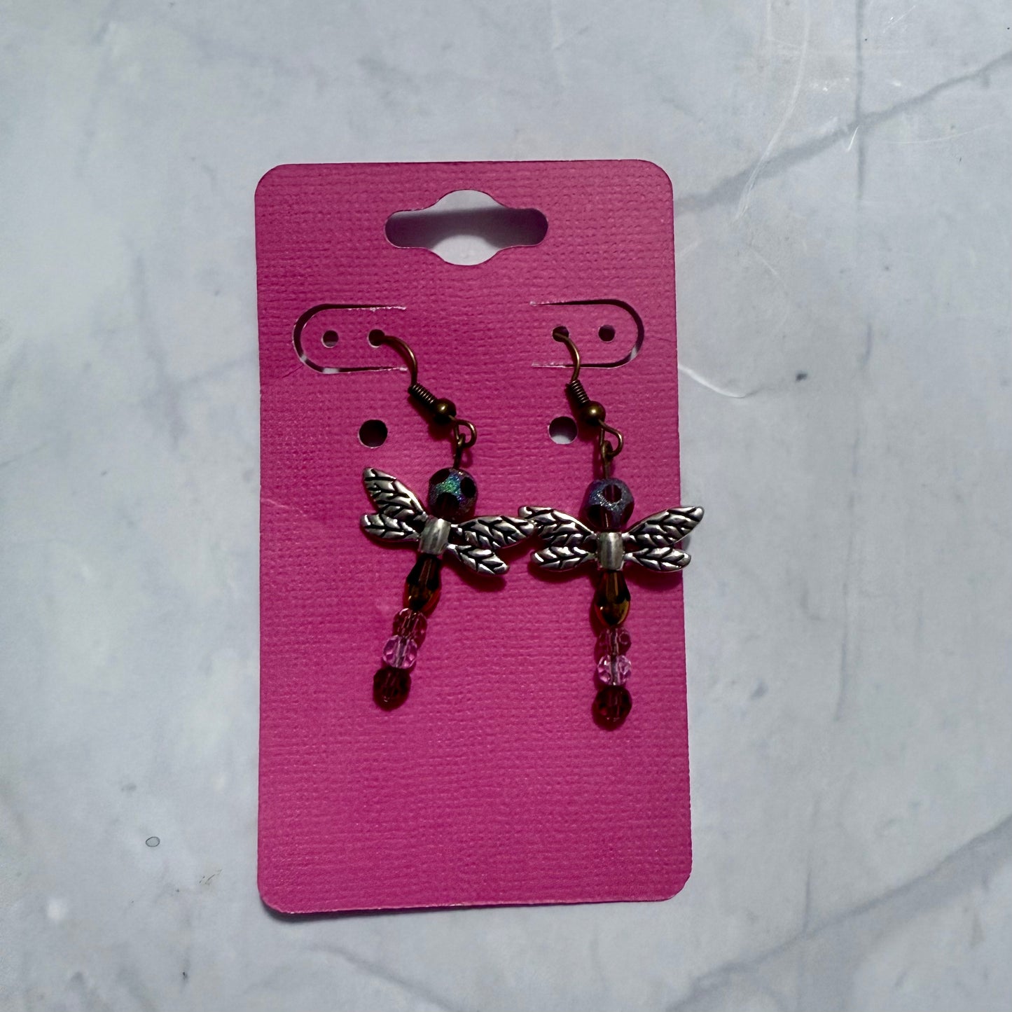 Purple Dragonfly Dangle