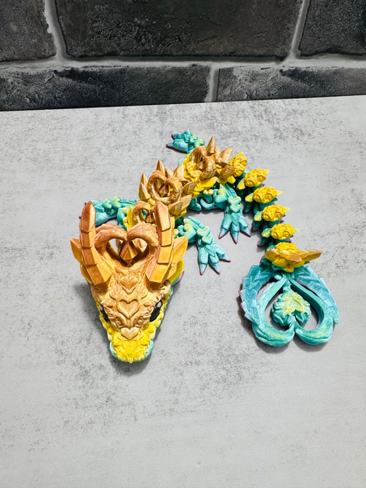 3D printed heart spinner dragon RTS