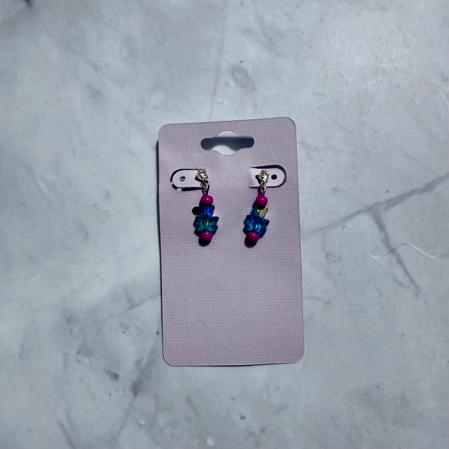 Pink and Blue Bear Dangle