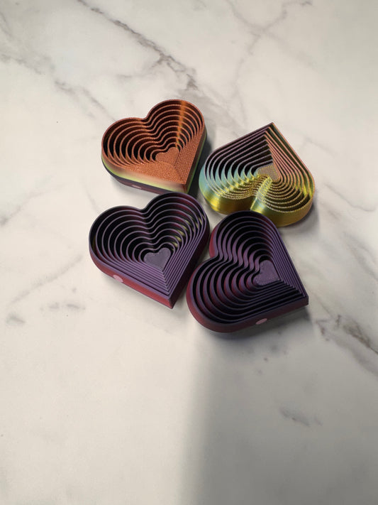 3D printed heart fidget RTS