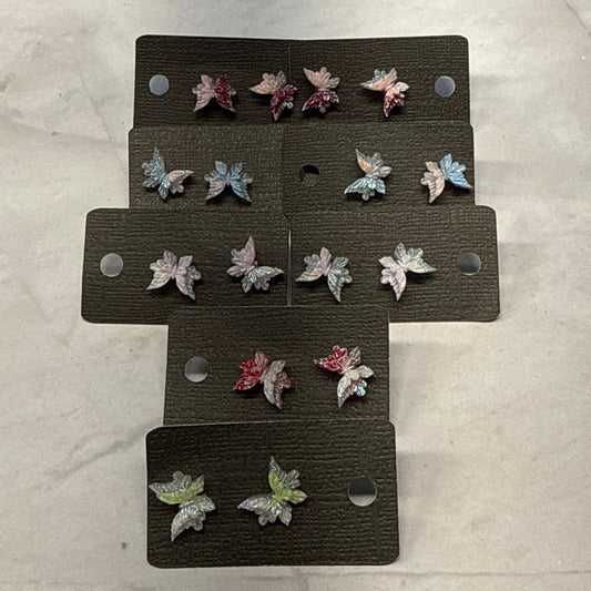 Butterfly Resin Stud Earring