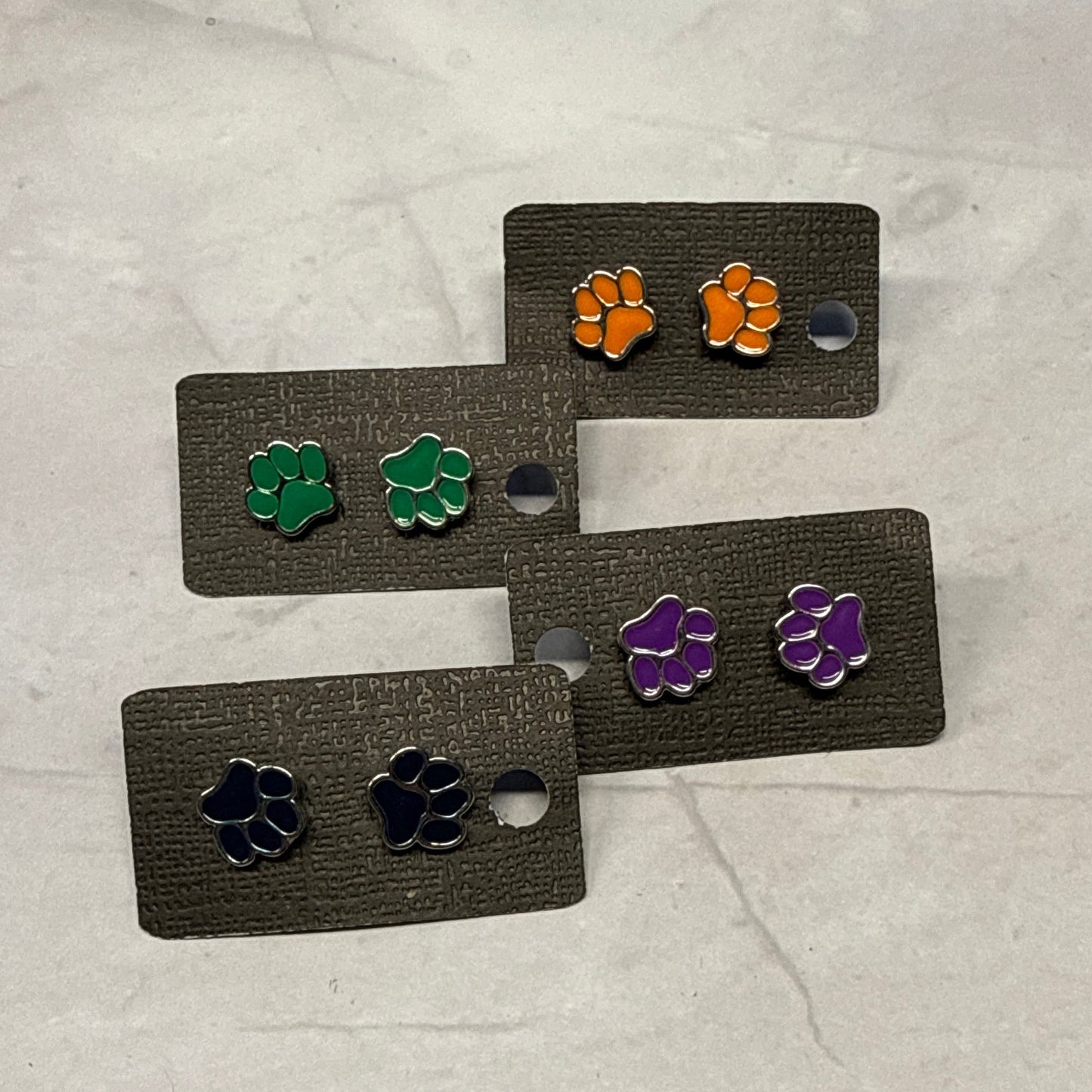 Pawprint Stud Earrings