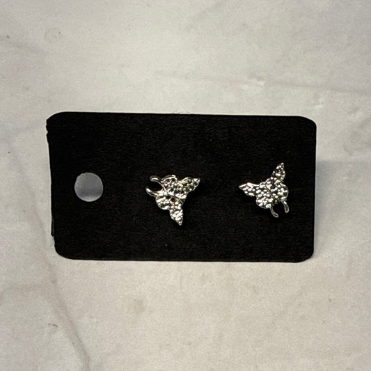 Silver Butterfly Stud Earring