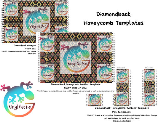 Diamondback Honeycomb Template
