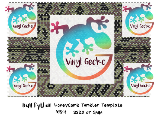 Ball Python Honeycomb Tumbler Template 48X49 (SS20 or 5mm)