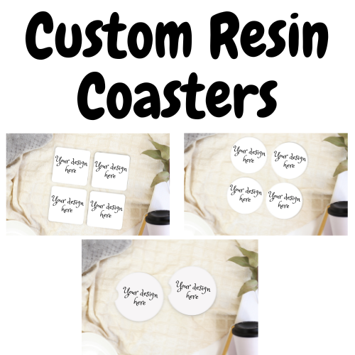 Custom Resin Coaster Set