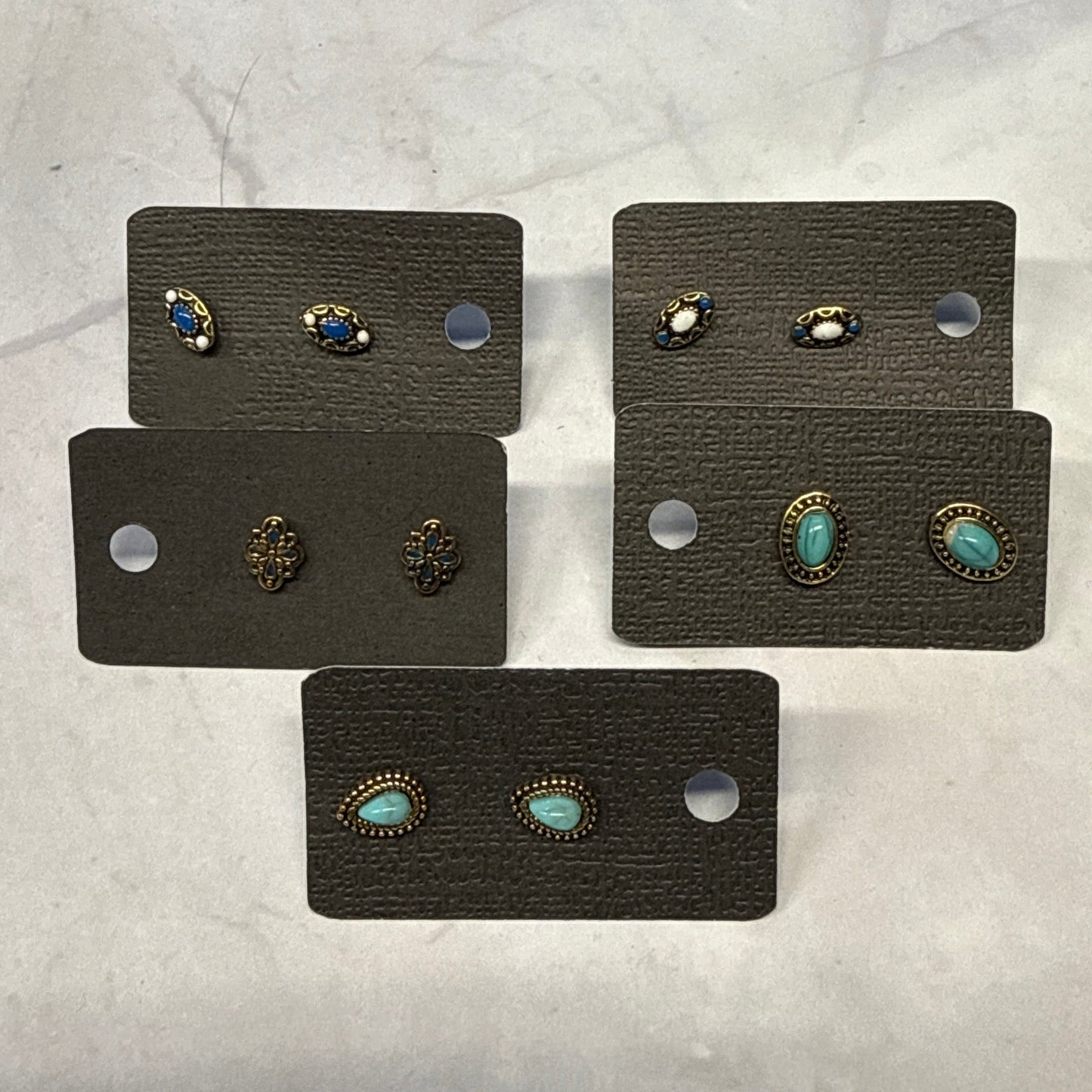 Blue Western Stud Earring