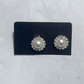 Pearl Rhinestone CLIP ON Stud Earring