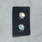 Blue AB Moon and ButterflyCLIP ON Stud Earring