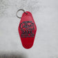 Coffee dark & bitter Motel Keychain