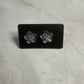 Clear Crystal Flower Stud Earring