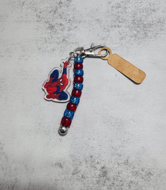 Spideyman beaded Keychain
