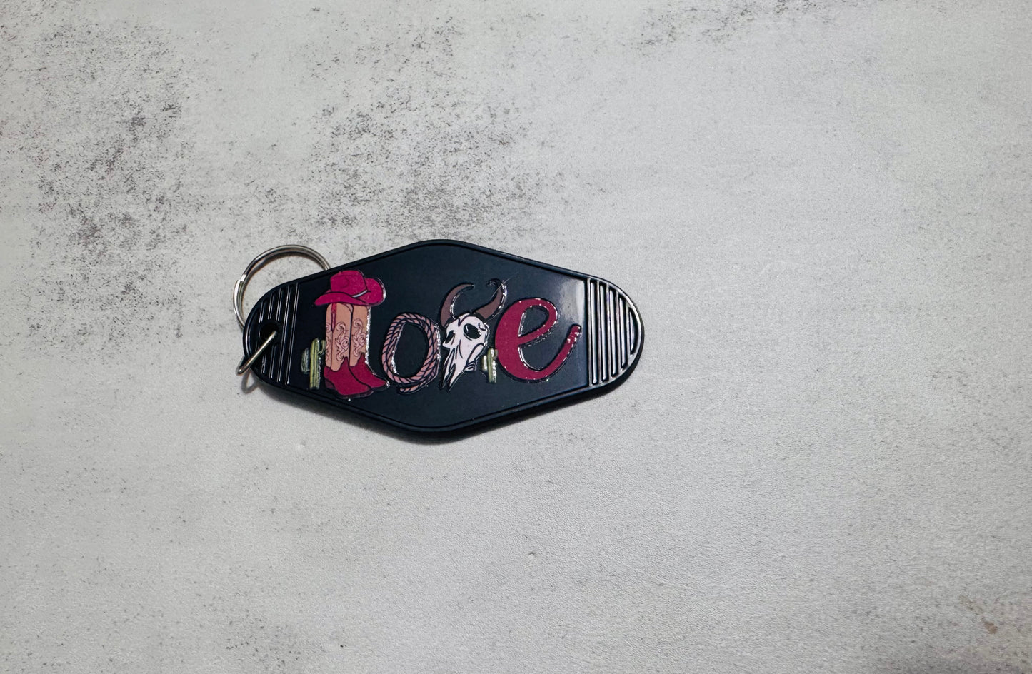 Country Love Motel Keychain