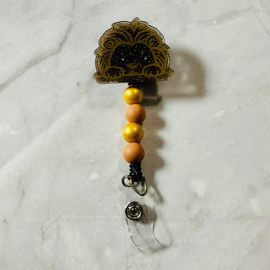 Lion Badge Reel Clip