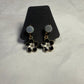 Black and White Flower Dangle