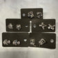 Silver Hearts Stud Earring