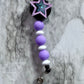 Purple Star Shaker Badge Reel Clip