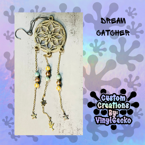 Dream Catcher Creamy Starfish and Dolphin Elements