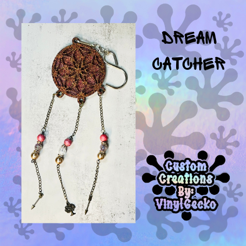 Dream Catcher Dark Pink and Bronze