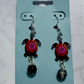 Black/Orange/Pink Turtle Dangle