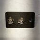 Gold Crown Stud Earring