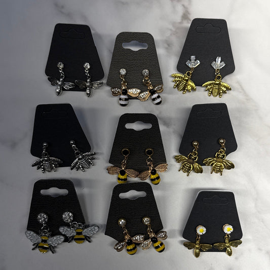 Bumble Bee Stud Dangle Earring