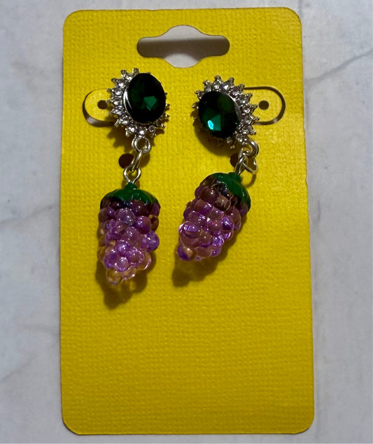 Acrylic Grape Dangle