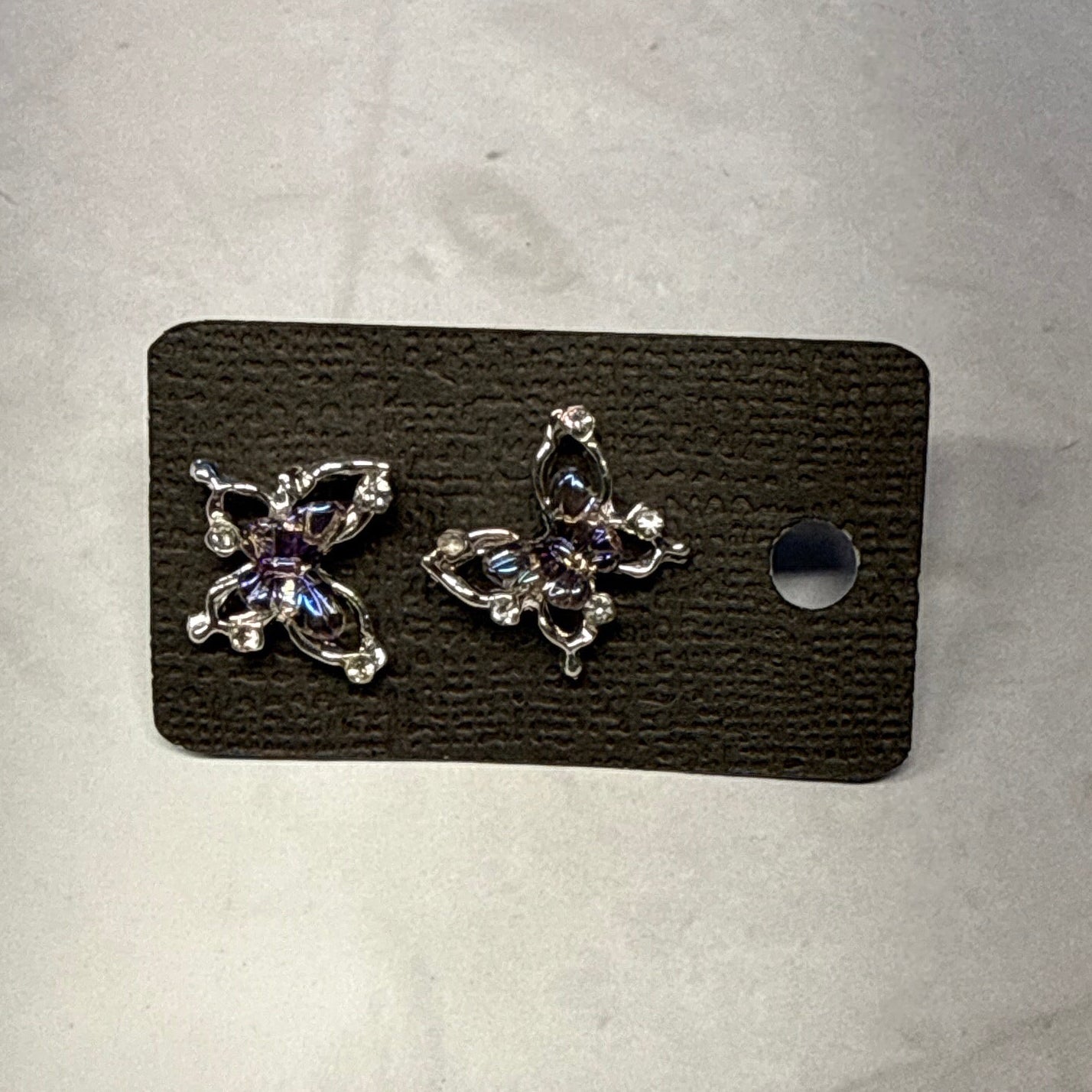 Butterfly Ab Stud Earring